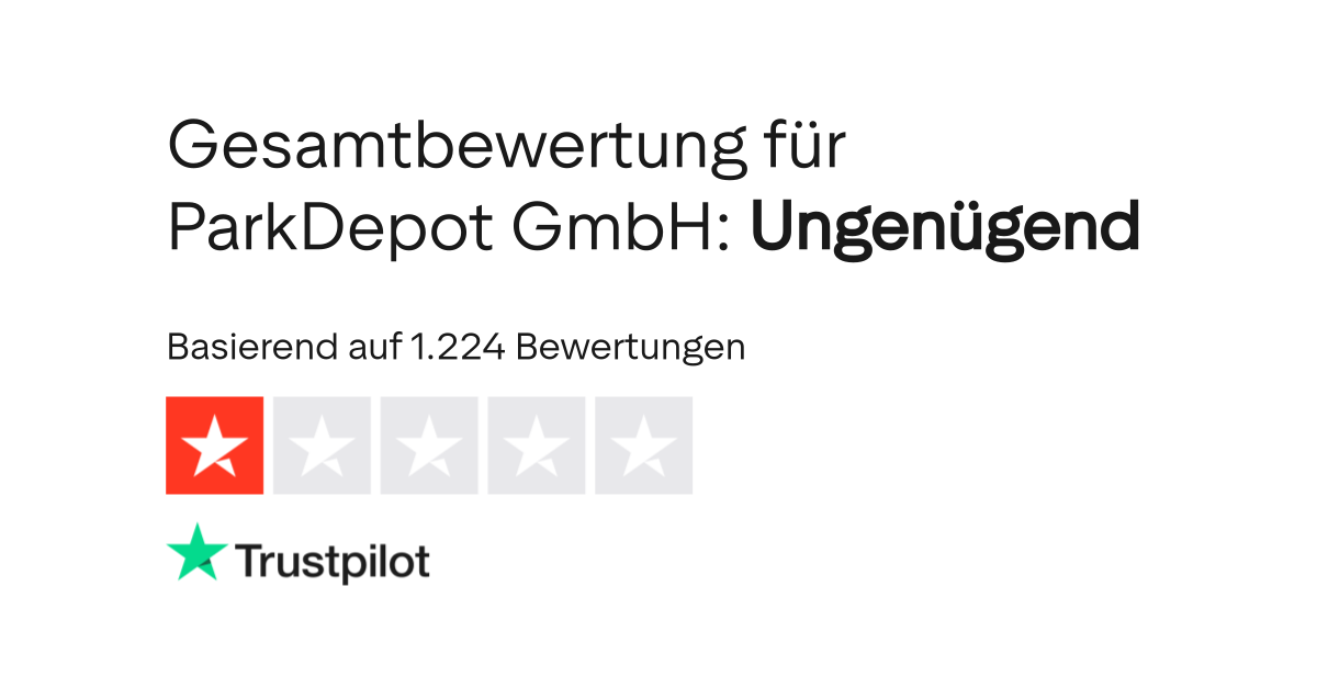 Bewertungen zu ParkDepot GmbH Lesen Sie Kundenbewertungen zu