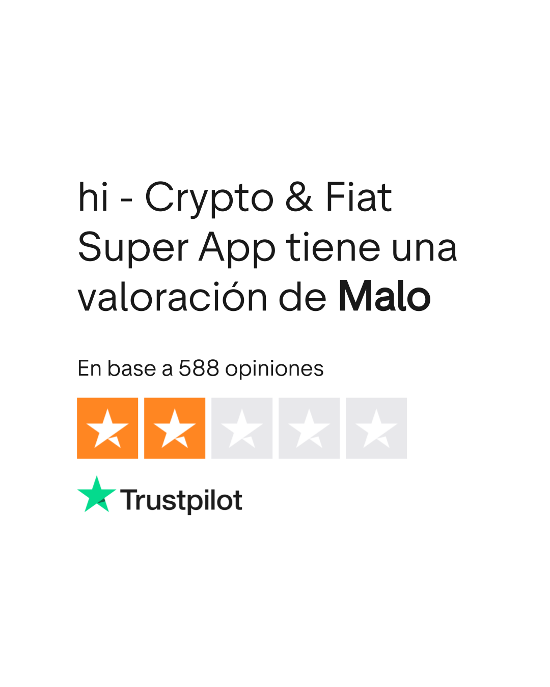 Opiniones sobre hi - Crypto & Fiat Super App | Lee las opiniones sobre el  servicio de hi.com