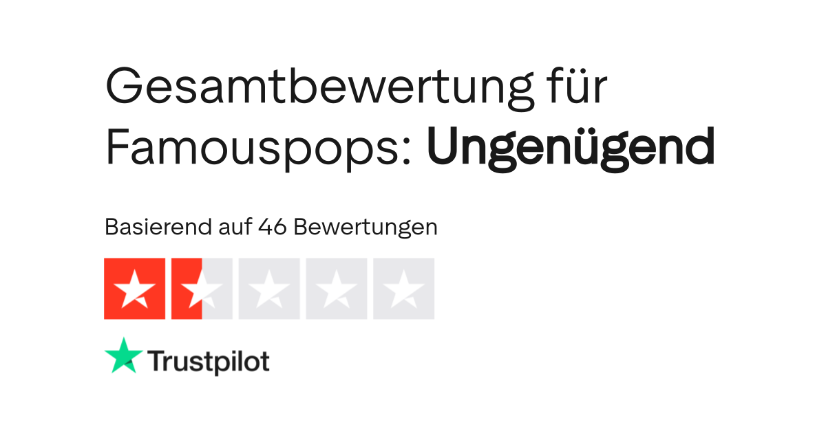 Bewertungen zu Famouspops | Lesen Sie Kundenbewertungen zu famouspops.com