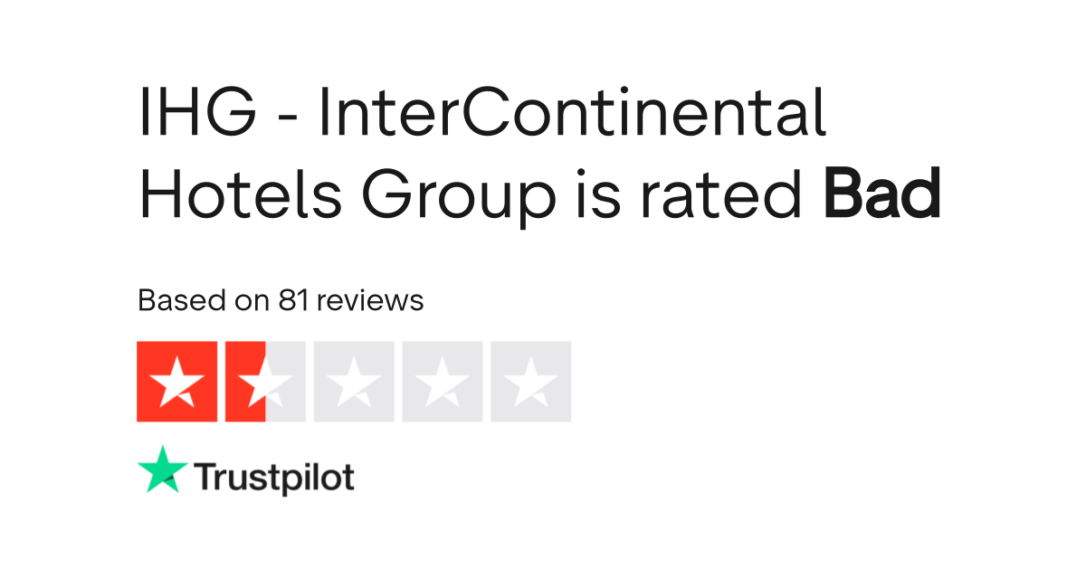 IHG InterContinental Hotels Group Reviews Read Customer Service