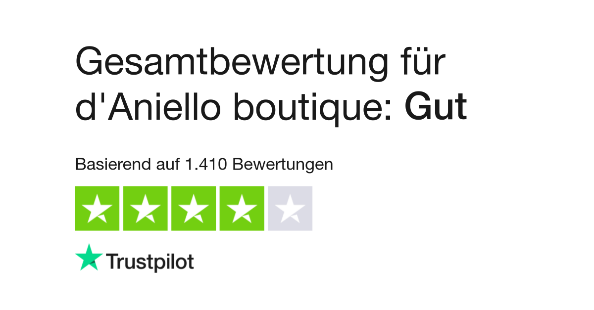 Bewertungen zu d Aniello boutique Lesen Sie Kundenbewertungen zu