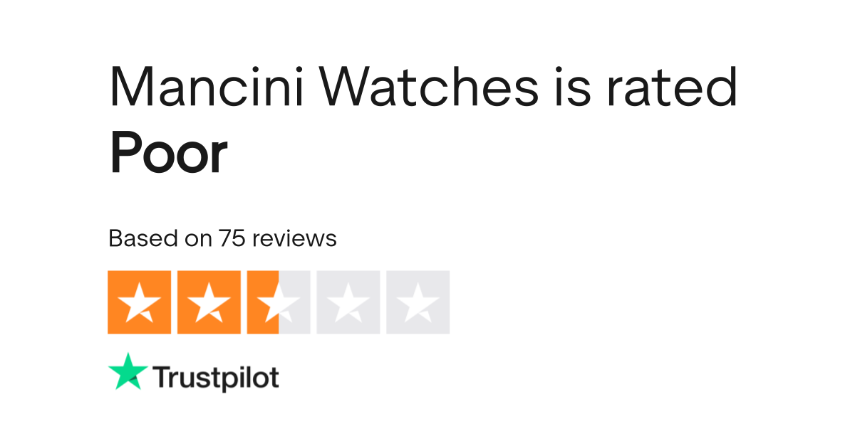 Mancini Watches Reviews Read Customer Service Reviews of mancini