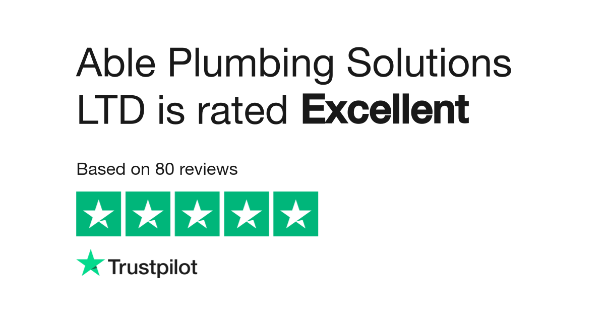 Able Plumbing Solutions LTD Reviews Read Customer Service