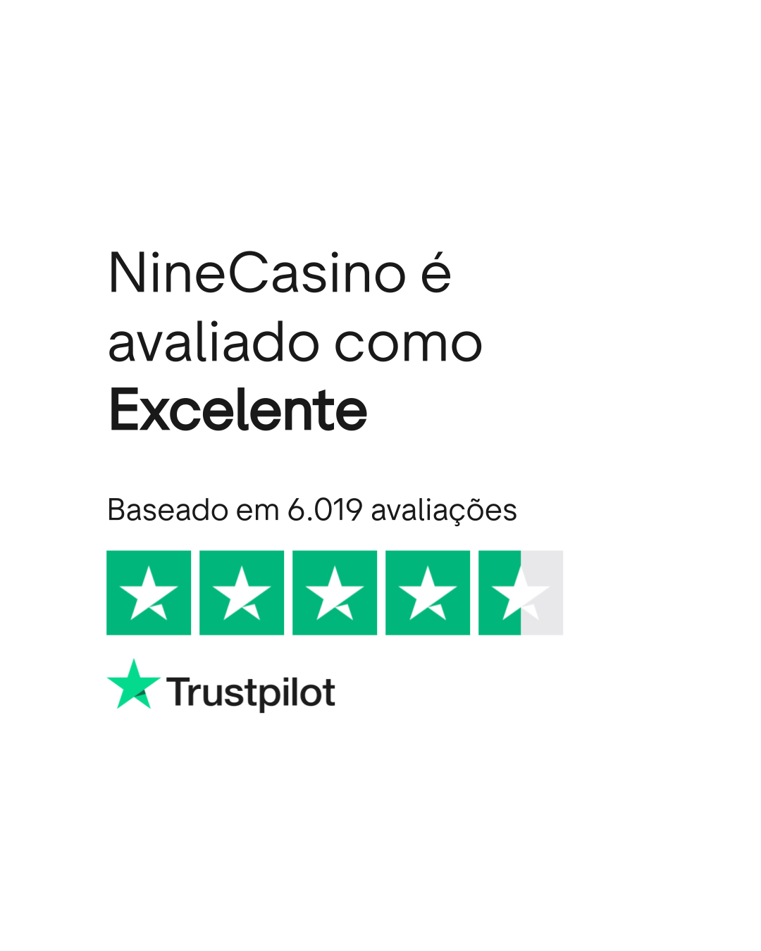 Valutazione Nine Casino su Trustpilot