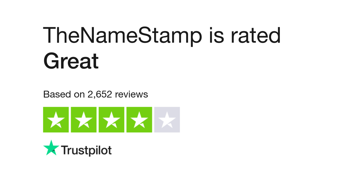 TheNameStamp Reviews Read Customer Service Reviews of