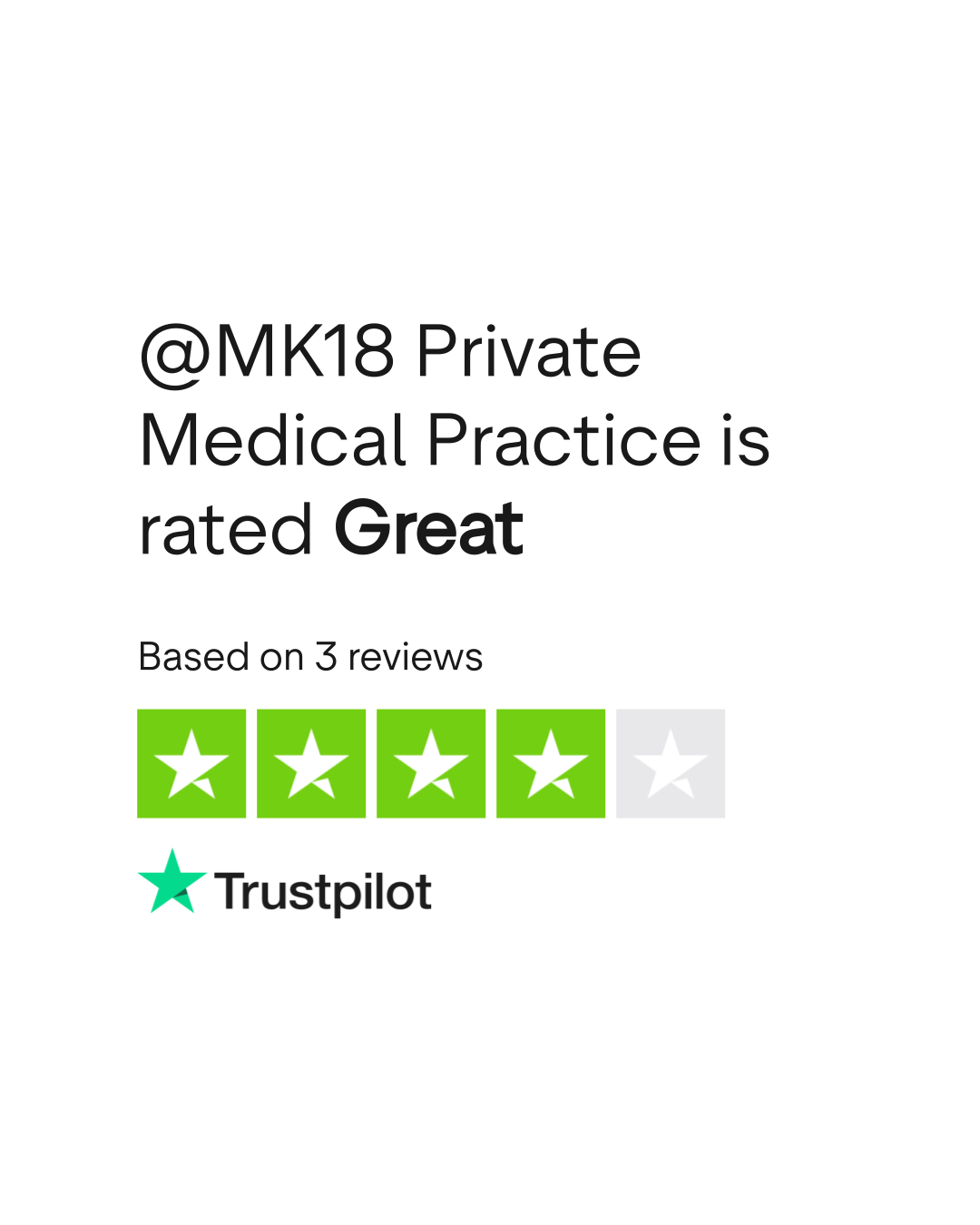 MK18 Private Medical Practice Reviews Read Customer Service Reviews of