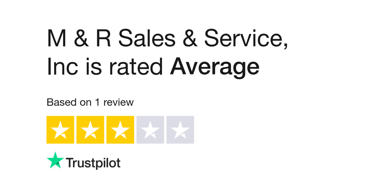 M & R Sales & Service, Inc Reviews | Read Customer Service Reviews of ...