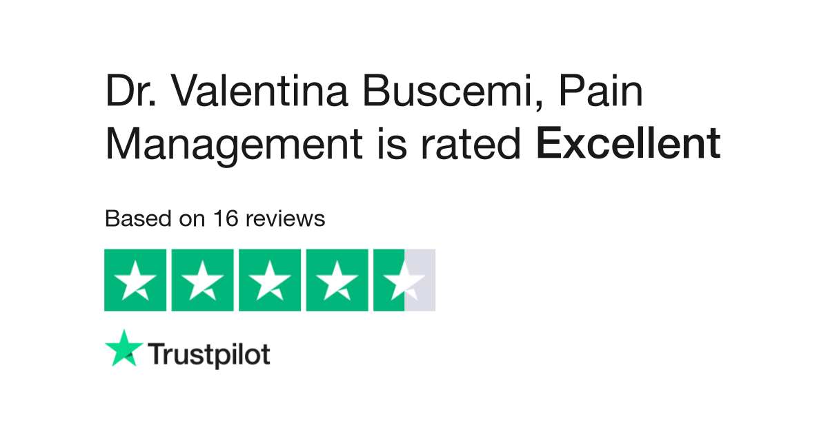 Dr. Valentina Buscemi Pain Management Reviews Read Customer