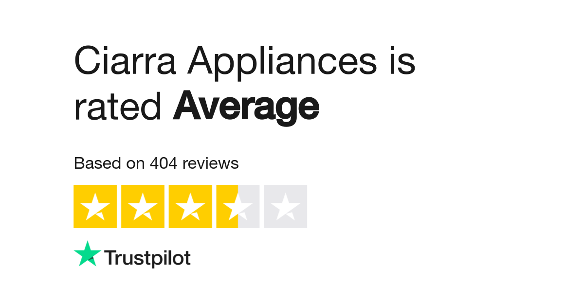 Ciarra Appliances Reviews  Read Customer Service Reviews of  ciarraappliances.com