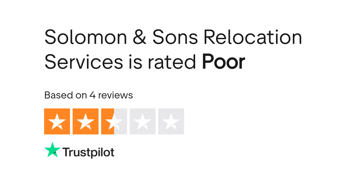 Solomon & Sons Relocation Services Reviews Read Customer Service