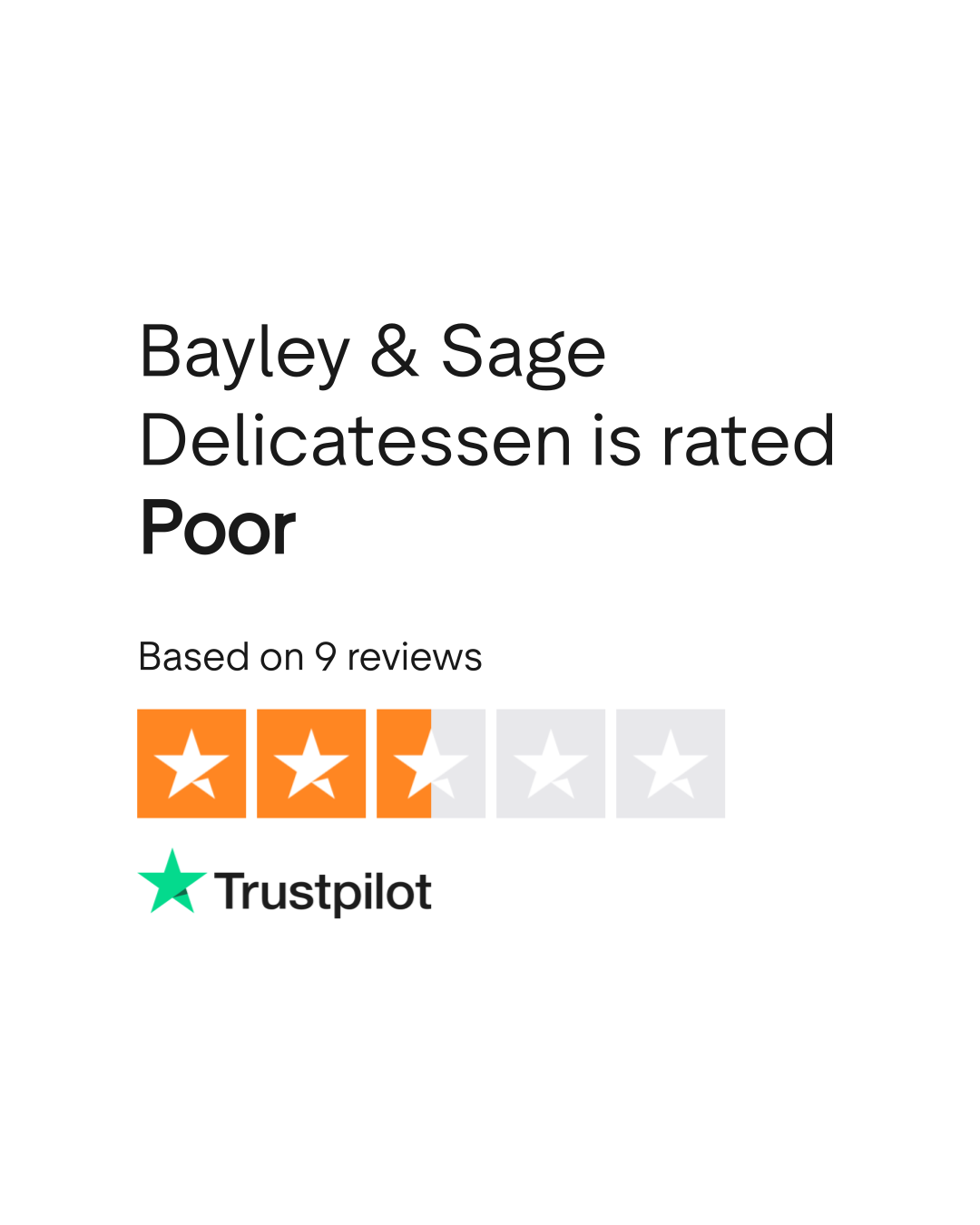 Bayley & Sage Delicatessen Reviews Read Customer Service Reviews of