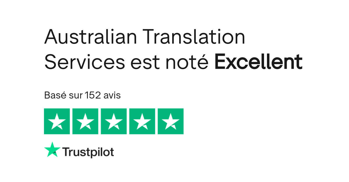Avis de Australian Translation Services Lisez les avis marchands de