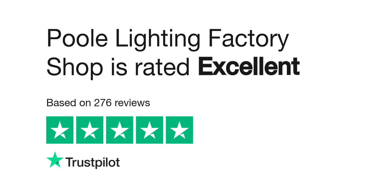 Poole Lighting Factory Shop Reviews Read Customer Service Reviews of www.poolelightingfactoryshop 2 of 11