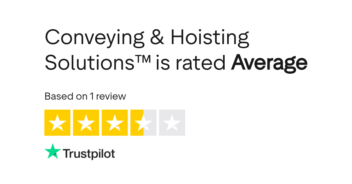 Conveying & Hoisting Solutions™ Reviews Read Customer Service Reviews