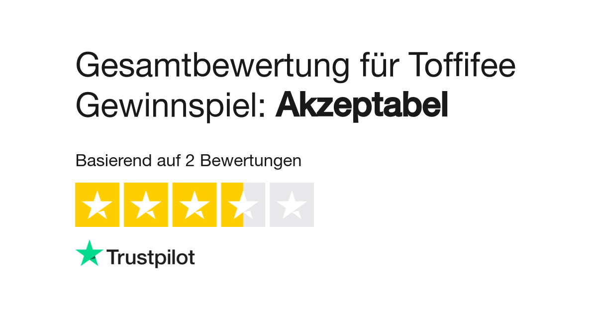 Bewertungen zu Toffifee Gewinnspiel Lesen Sie Kundenbewertungen zu