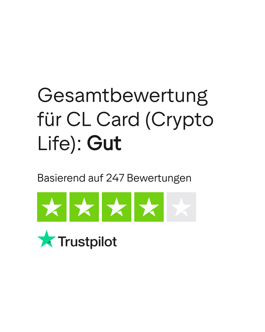 Bewertungen zu CL Card (Crypto Life) | Lesen Sie Kundenbewertungen zu  cl-cards.com