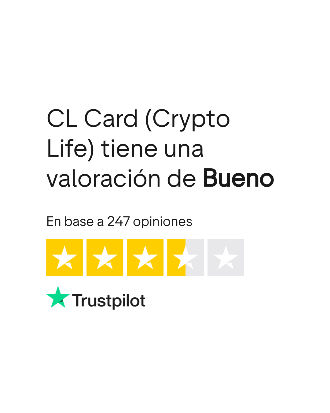 Opiniones sobre CL Card (Crypto Life) | Lee las opiniones sobre el servicio  de cl-cards.com