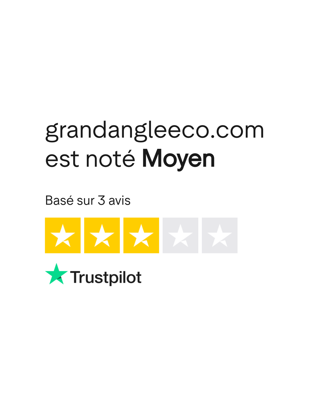 Avis de grandangleeco.com | Lisez les avis marchands de grandangleeco.com