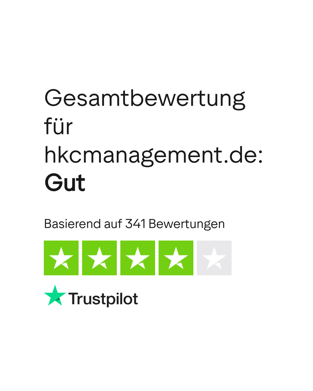 Bewertungen zu hkcmanagement.de | Lesen Sie Kundenbewertungen zu  hkcmanagement.de | 4 von 17