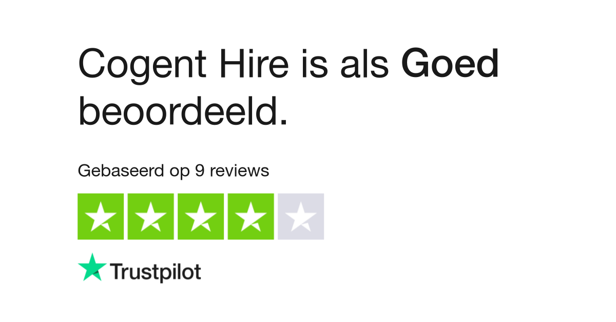 Cogent Hire reviews | Bekijk consumentenreviews over cogenthire.co.uk