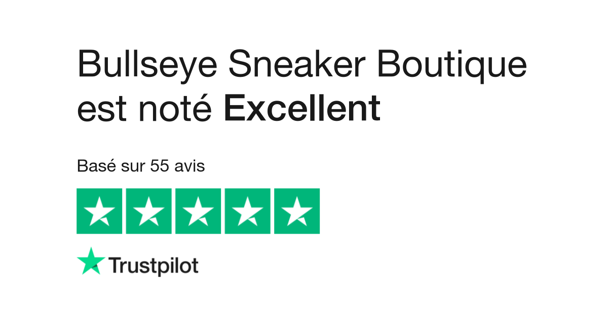 Avis de Bullseye Sneaker Boutique Lisez les avis marchands de