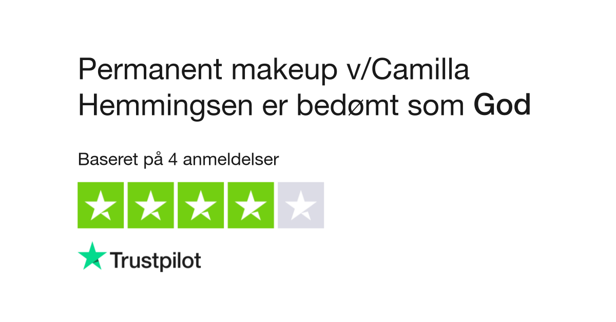 Anmeldelser af Permanent makeup v/Camilla Hemmingsen | Læs anmeldelser permanentmakeup-danmark.dk