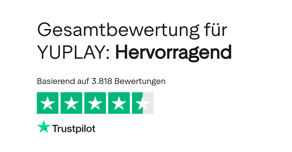 Bewertungen zu YUPLAY Lesen Sie Kundenbewertungen zu