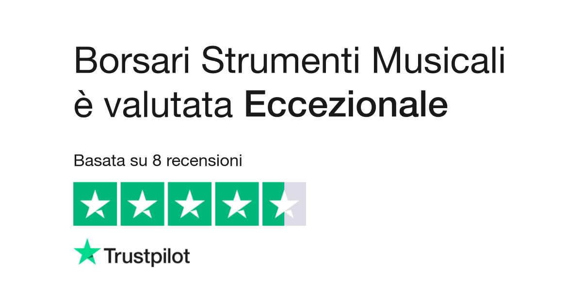 Borsari Strumenti Musicali Leggi le recensioni dei servizi di