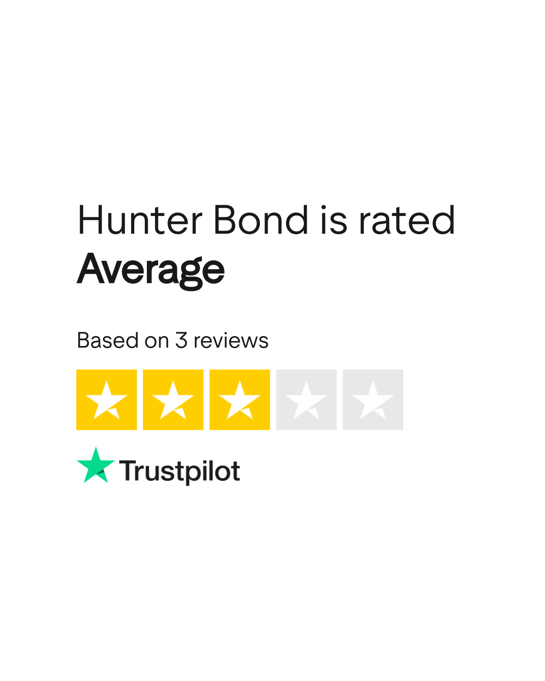Hunter Bond Reviews Read Customer Service Reviews of
