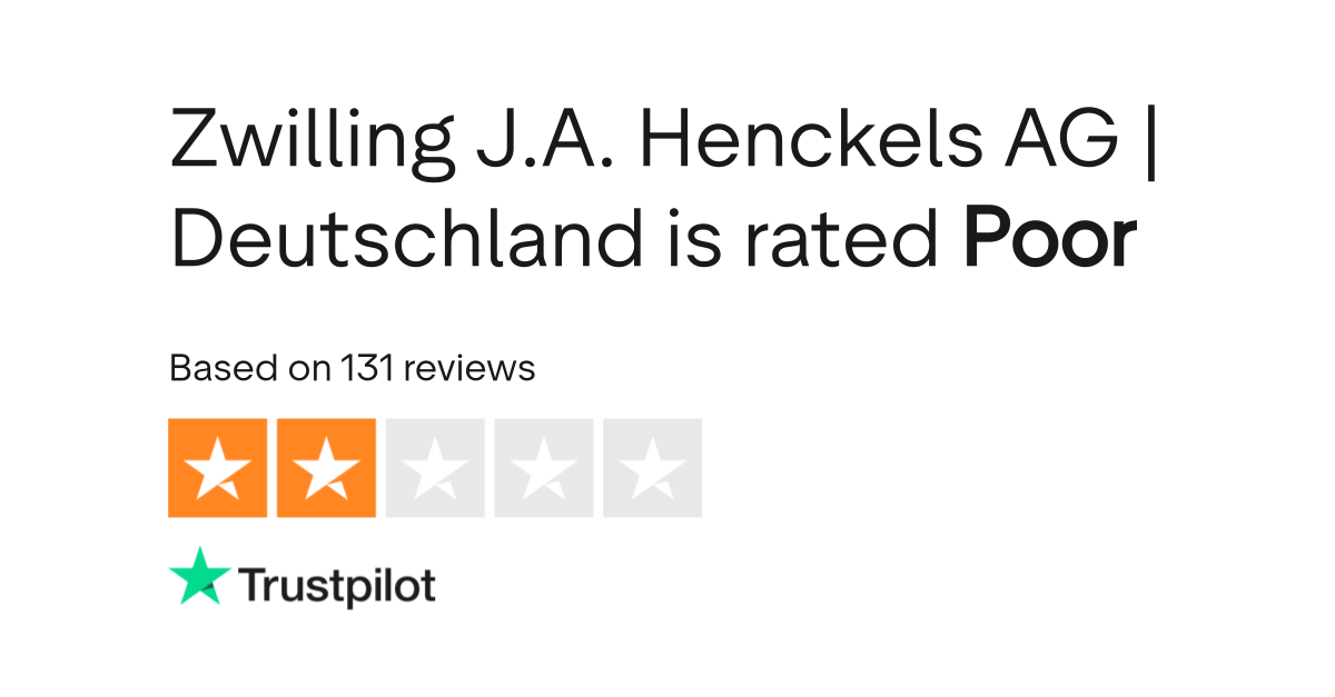 Zwilling J.A. Henckels AG Deutschland Reviews Read Customer Service