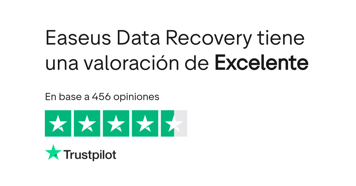 Opiniones sobre Easeus Data Recovery Lee las opiniones sobre el servicio de