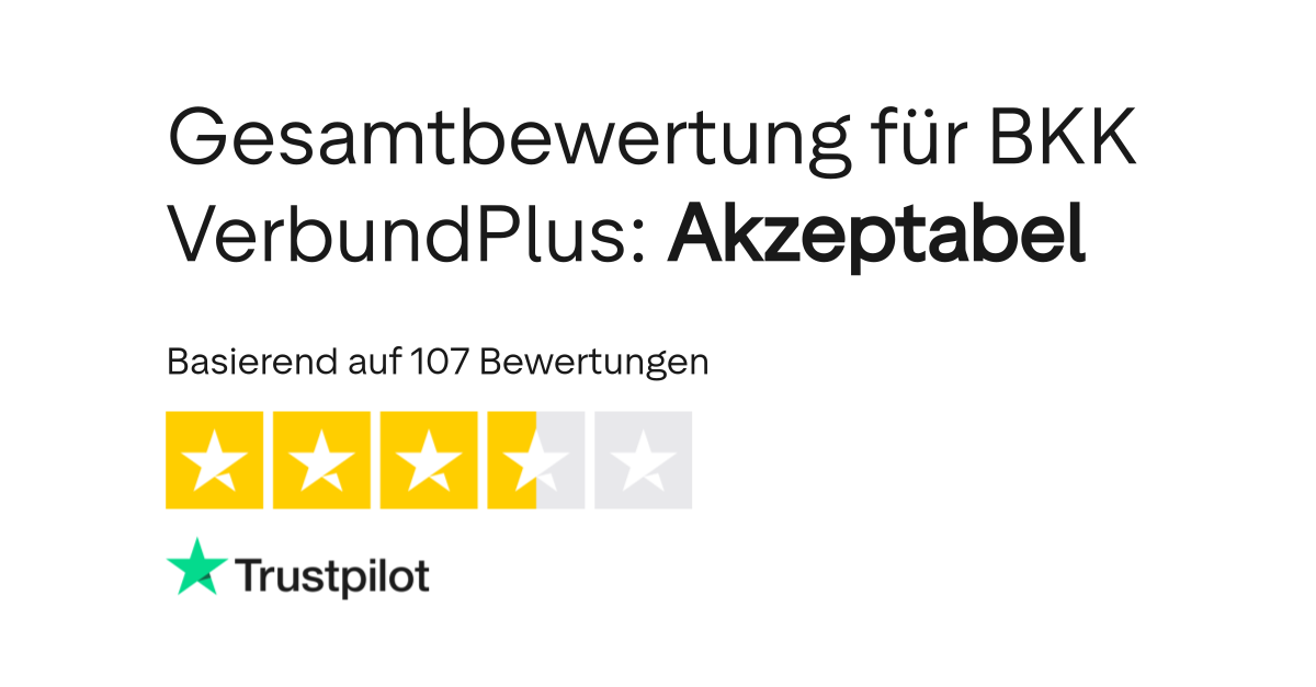 Bewertungen zu BKK VerbundPlus | Lesen Sie Kundenbewertungen zu www.bkk ...