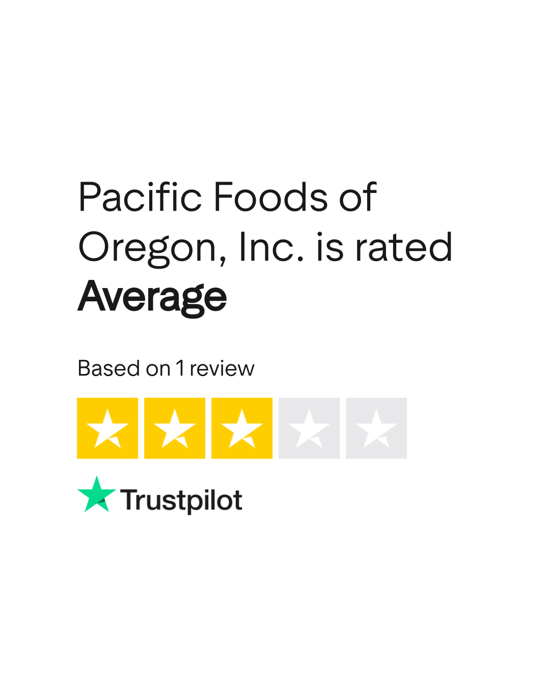 Pacific Foods of Oregon, Inc. Reviews Read Customer Service Reviews