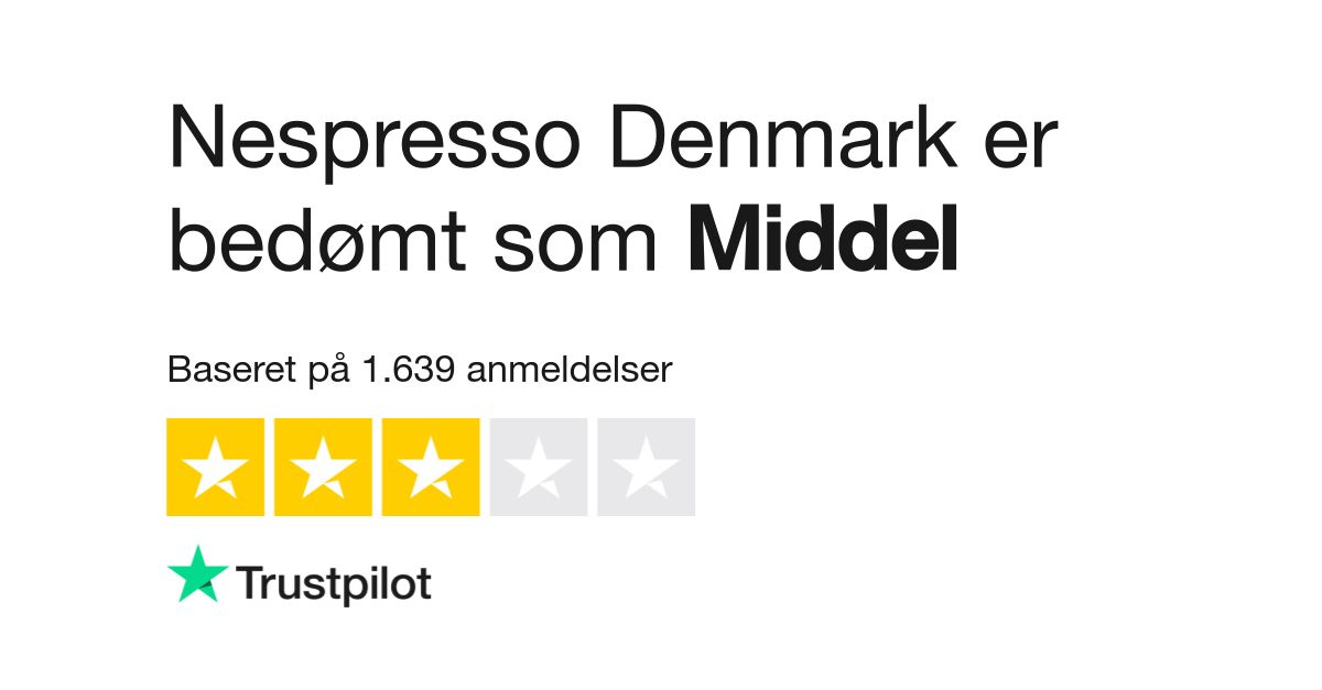 Anmeldelser af Nespresso | kundernes anmeldelser af nespresso .com/dk