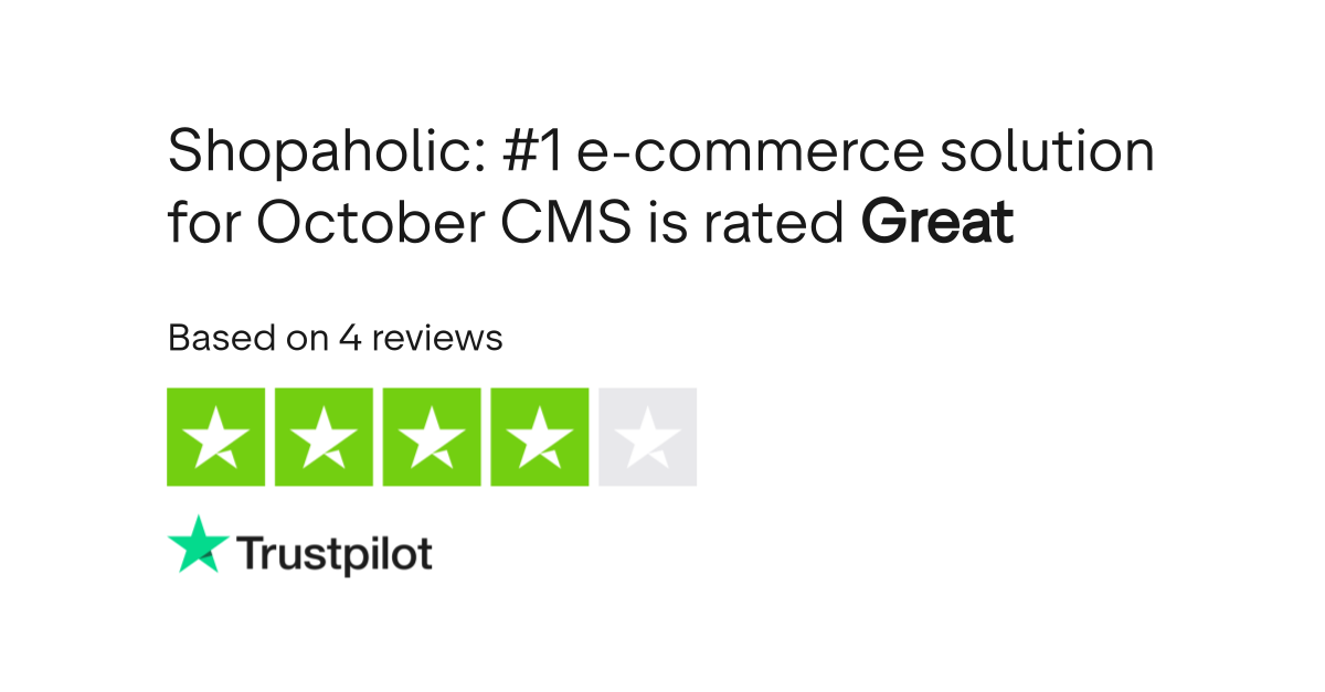 Shopaholic 1 solution for October CMS Reviews Read