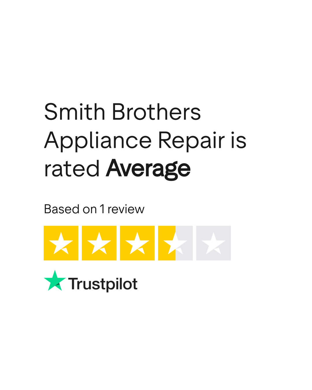 Smith Brothers Appliance Repair Reviews Read Customer Service Reviews
