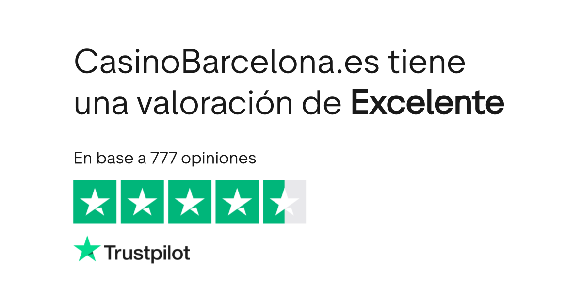Valoración de Trustpilot para Casino Barcelona Online