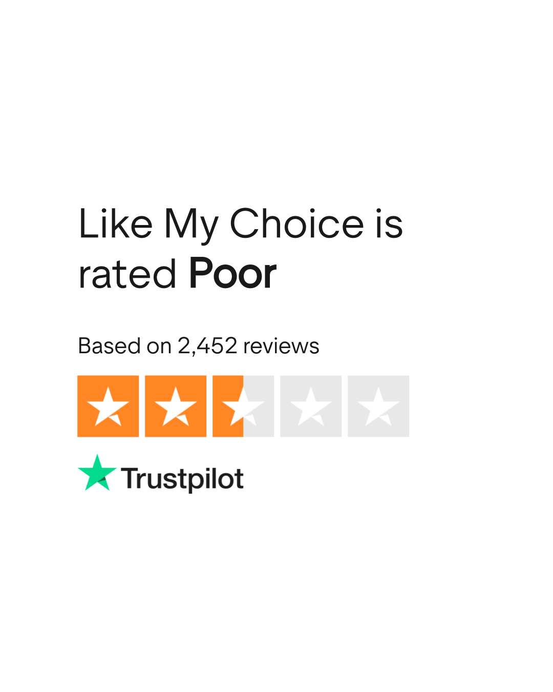 Like My Choice Reviews Read Customer Service Reviews of