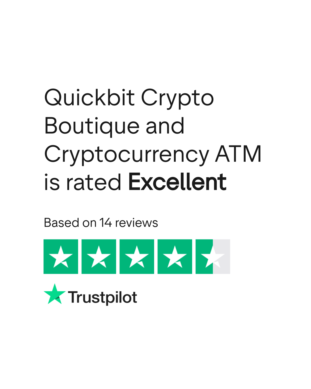 Quickbit Crypto Boutique and Cryptocurrency ATM Reviews | Read Customer  Service Reviews of thecryptoboutique.ca