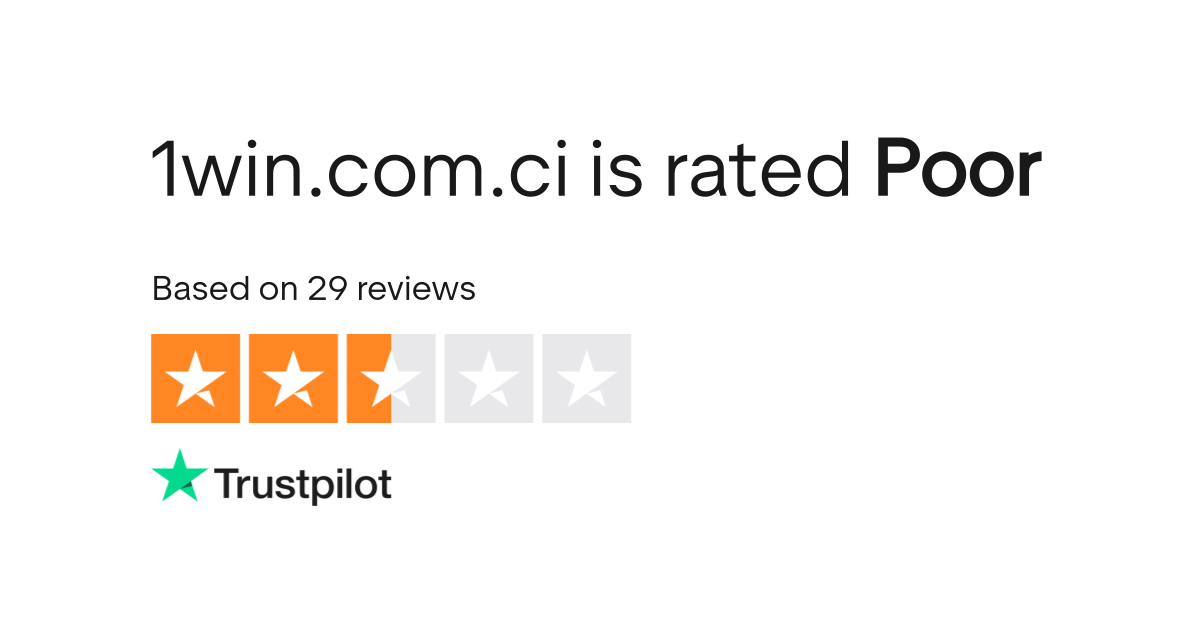 1win Trustpilot Rating