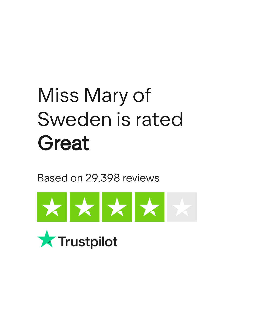 Miss Mary of Sweden Reviews Read Customer Service Reviews of
