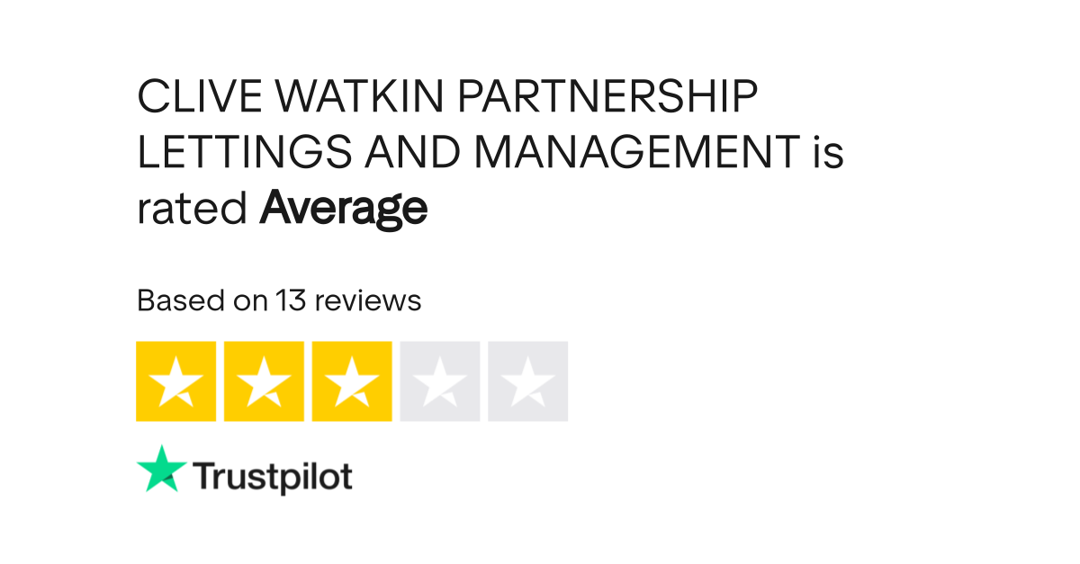 CLIVE WATKIN PARTNERSHIP LETTINGS AND MANAGEMENT Reviews Read