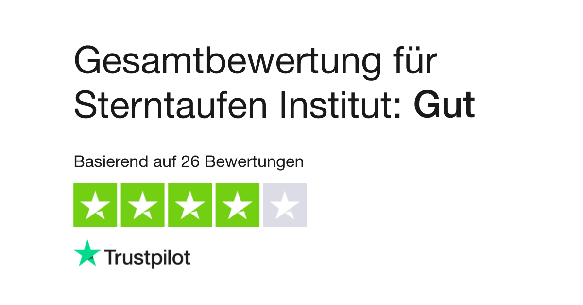 Bewertungen zu Sterntaufen Institut  Lesen Sie Kundenbewertungen zu  sterntaufen-institut.de
