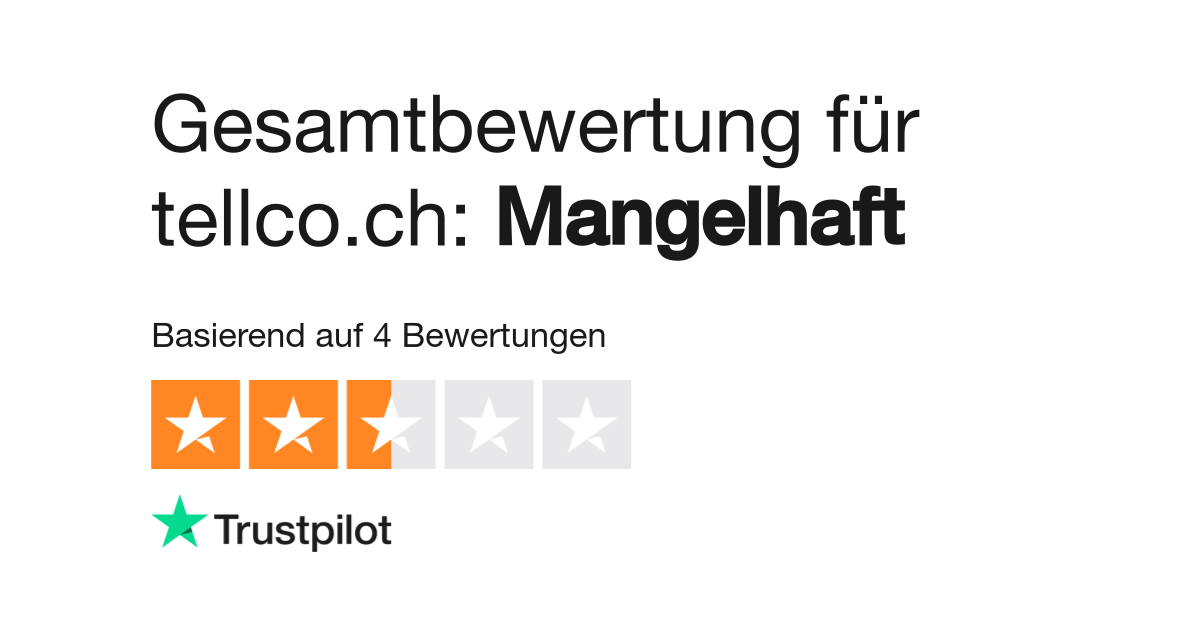 Bewertungen zu tellco.ch | Lesen Sie Kundenbewertungen zu tellco.ch