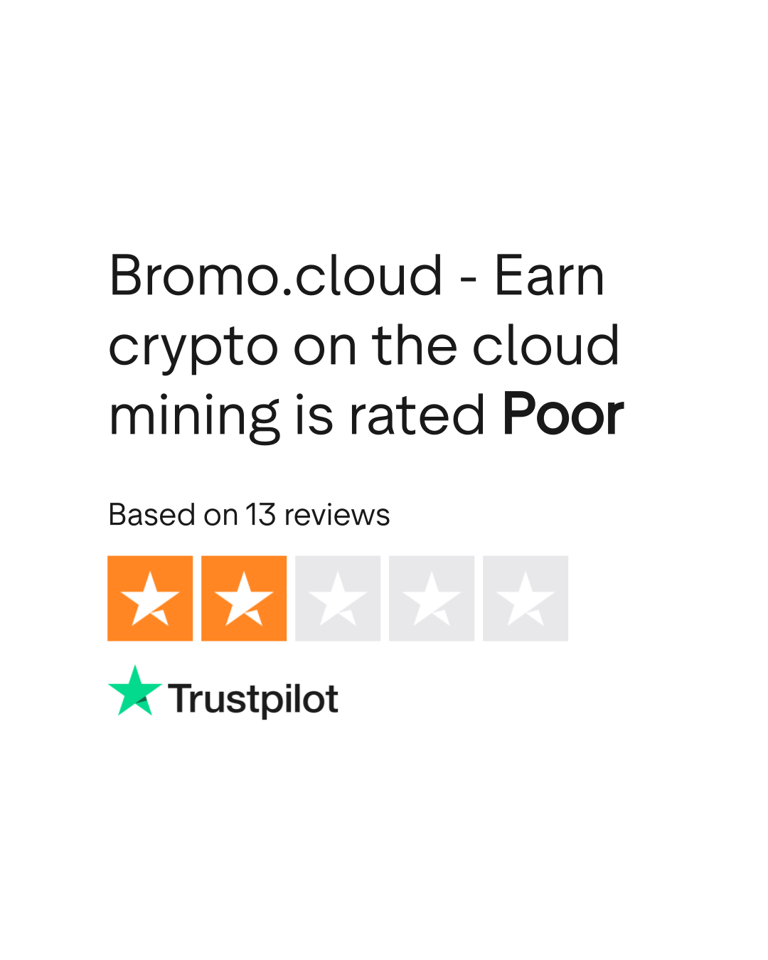 Bromo.cloud - Earn crypto on the cloud mining Reviews | Read Customer  Service Reviews of bromo.cloud