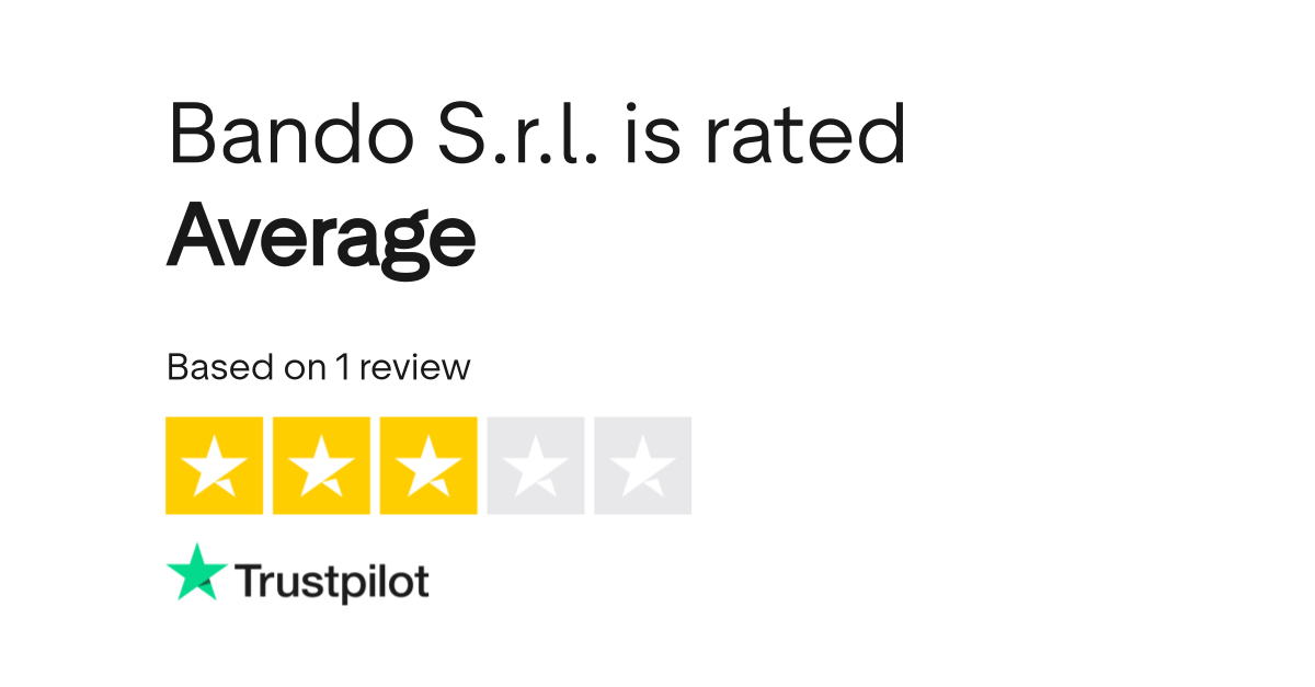 Bando S.r.l. Reviews | Read Customer Service Reviews of bando.it