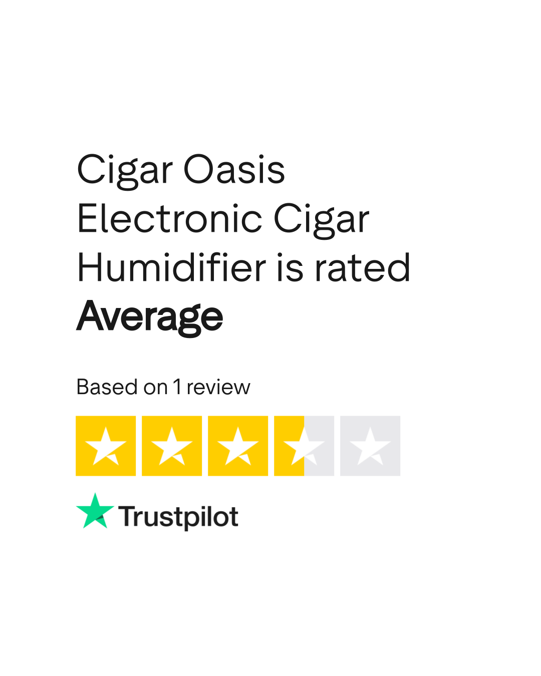 Cigar Oasis Electronic Cigar Humidifier Reviews Read Customer Service