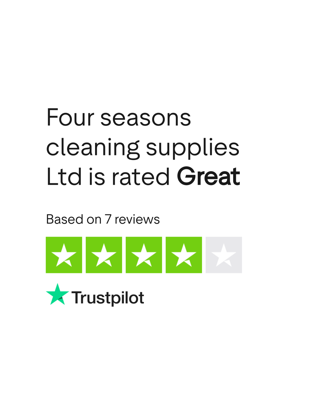 Four seasons cleaning supplies Ltd Reviews Read Customer Service
