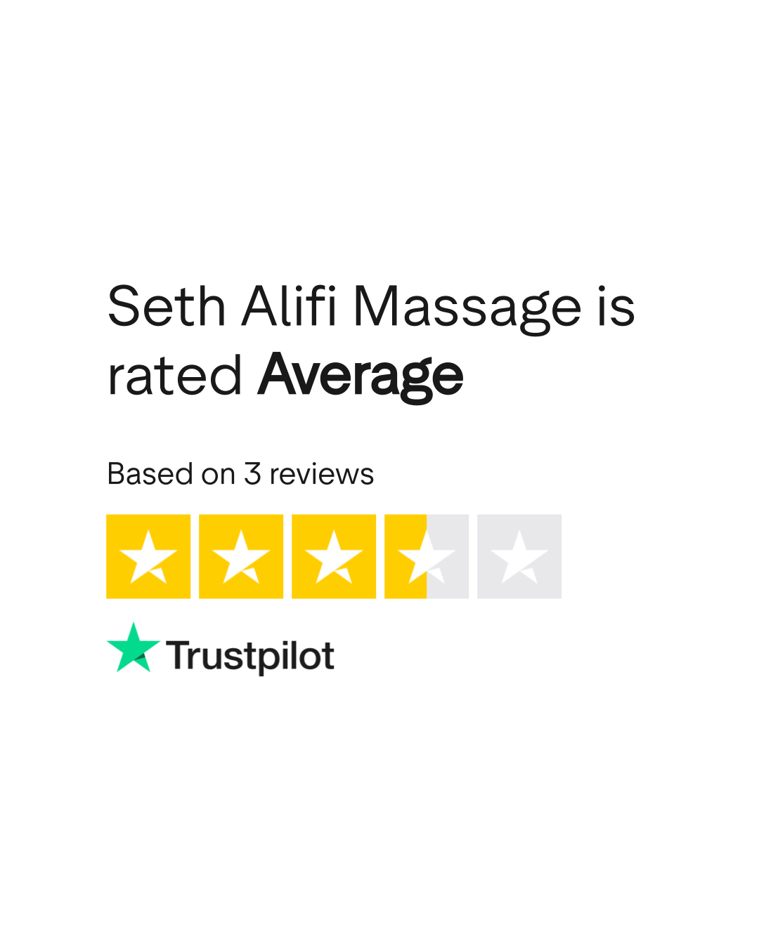Seth Alifi Massage Reviews Read Customer Service Reviews of