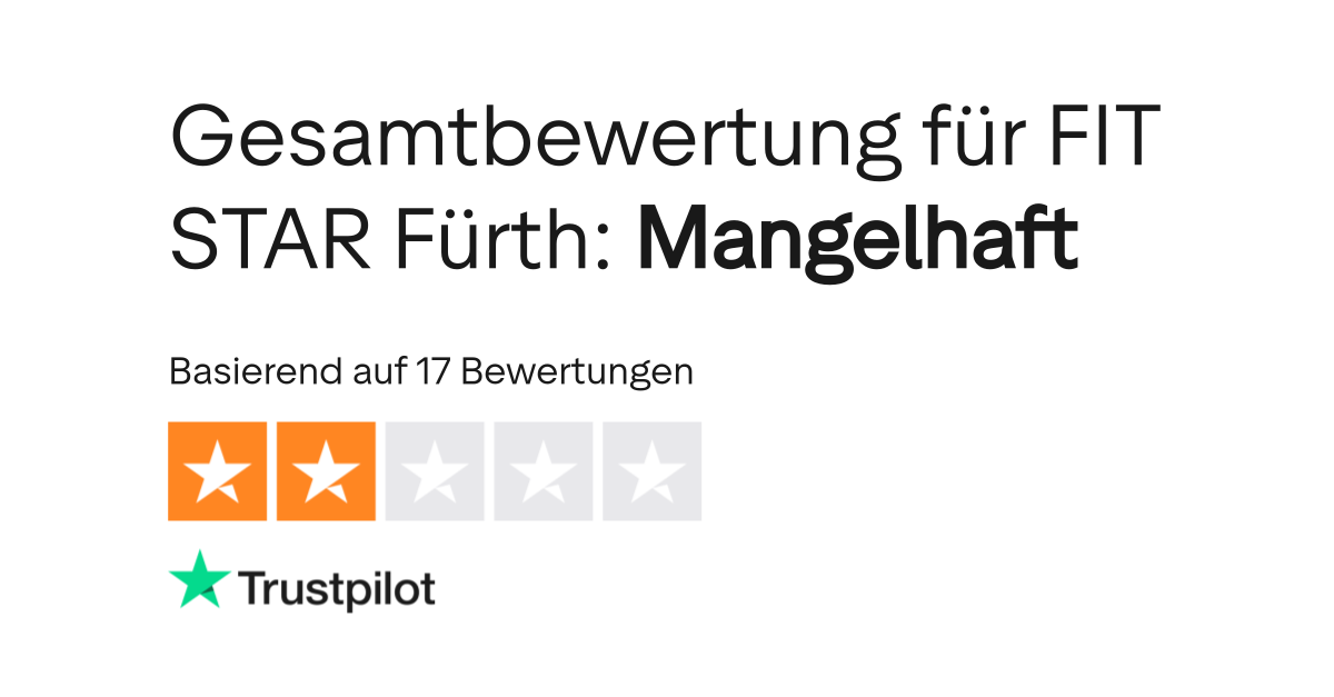 Bewertungen zu FIT STAR Fürth | Lesen Sie Kundenbewertungen zu fit-star.de